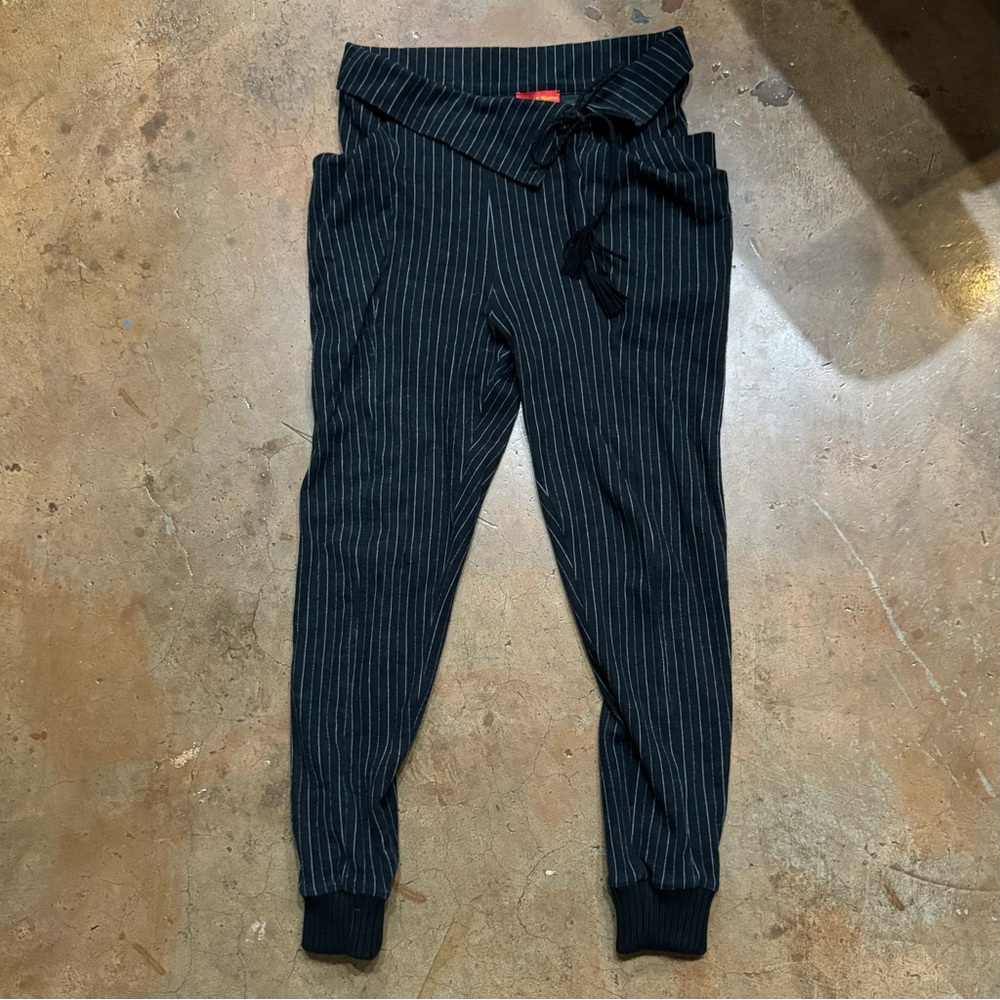 Unique Vivienne Westwood Red Label pinstripe joggers assymetrical waist M unisex